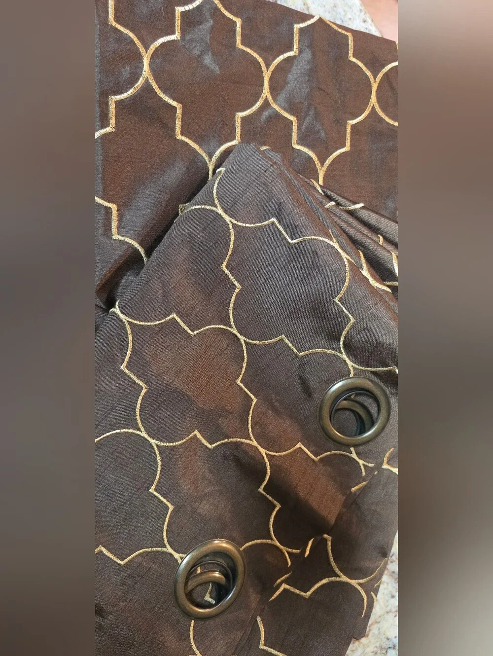 Set Of Four Moroccan Trellis Curtain Panels
